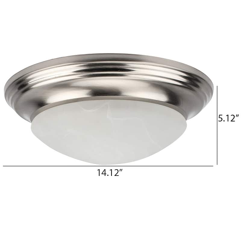 LED Flush Mount Ceiling light in Brushed Nickel