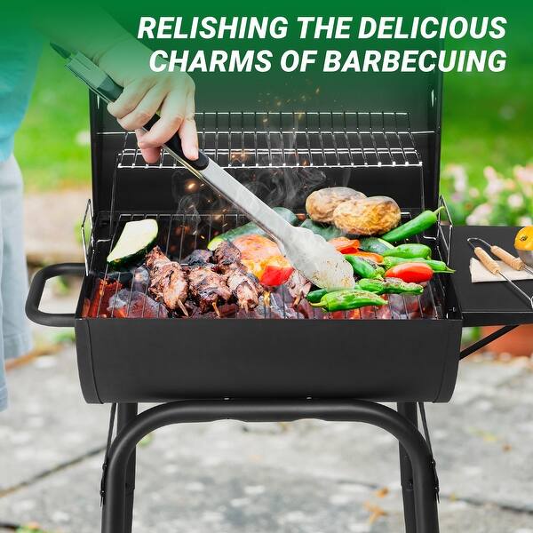 América Popular vendendo Offset Smoker BBQ Charcoal Grill para Outdoor Camping C