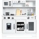 preview thumbnail 3 of 3, Wooden Play Kitchen Set, Kitchen Playset with Cookware Accessories