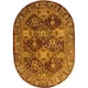 SAFAVIEH Handmade Antiquity Philomena Traditional Oriental Wool Rug - 7'6" x 9'6" Oval - Wine