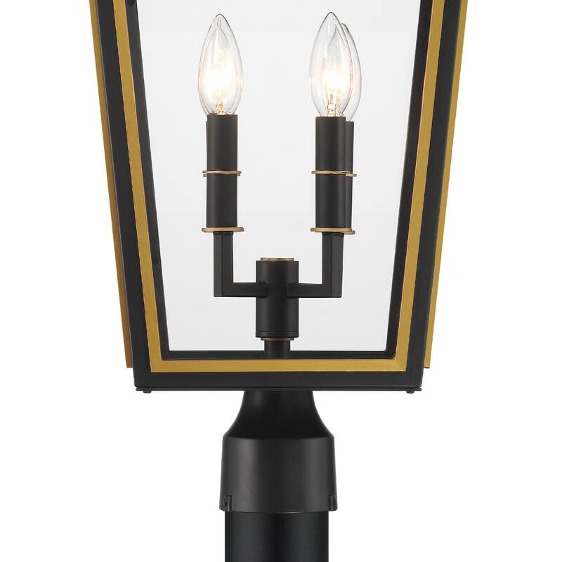 Crystorama Lighting Group HAW-609 Hawkins 4 Light 25" Tall Post Light