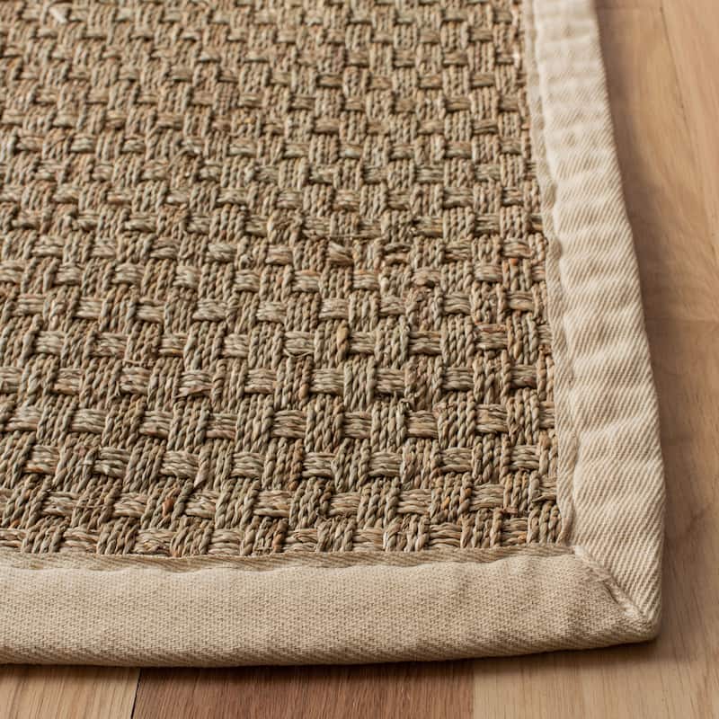 SAFAVIEH Natural Fiber Marina Basketweave Seagrass Rug