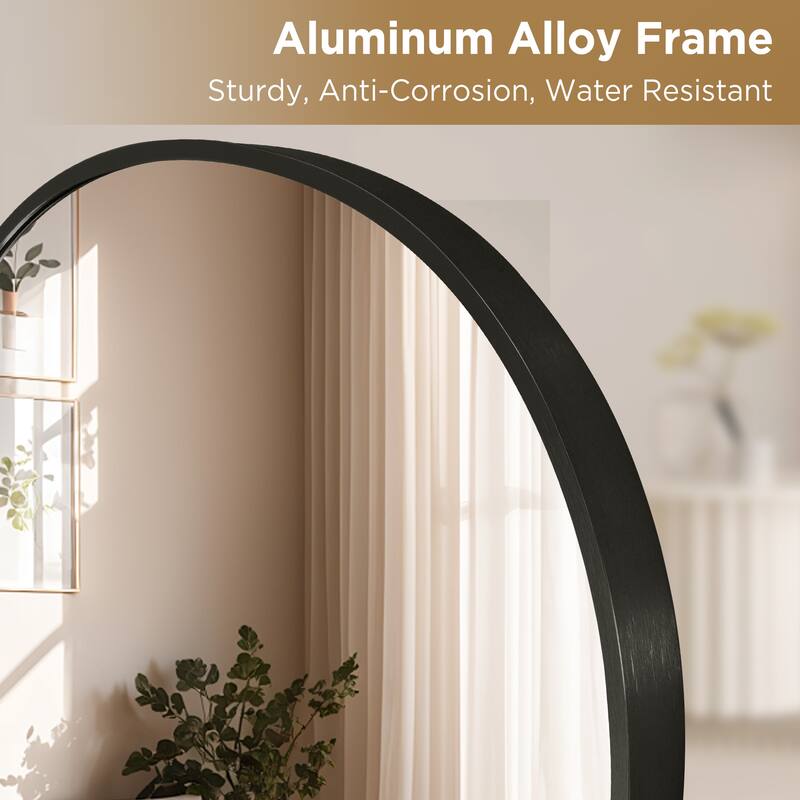 Irregular Aluminum Alloy Framed Asymmetrical Wall Mirror with Functional Charm