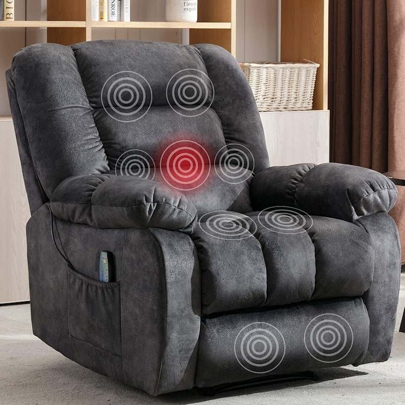 Manual Massage and Heating Recliner Sofa Chair