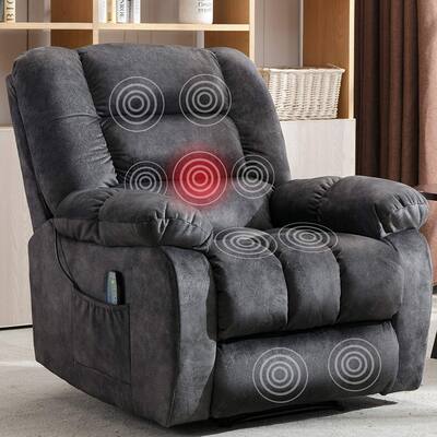 Massage and Manual Recliner Chair with Convenient pocket