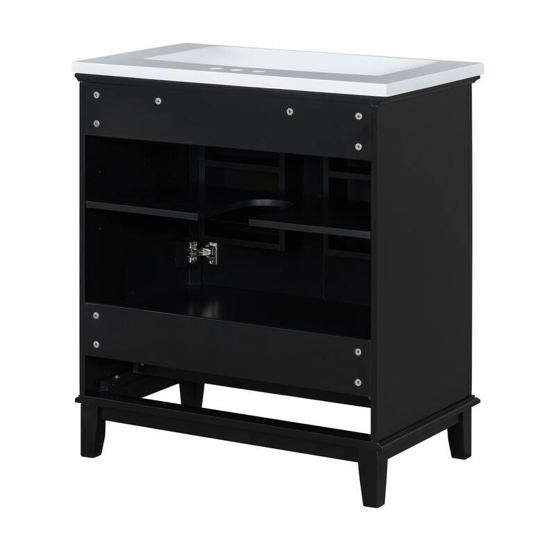 30" Bathroom Vanity Base Cabinet with Doors and Drawer