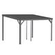 preview thumbnail 20 of 47, Domi Lean to Gazebo, Outdoor Hardtop Wall Mounted Gazebo with Sloping Galvanized Steel Roof