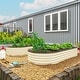preview thumbnail 1 of 34, Outsunny 2PCS Galvanized Raised Garden Bed, Raised Beds for Gardening with Plant Support Stakes and Rubber Strap Edging Cream White