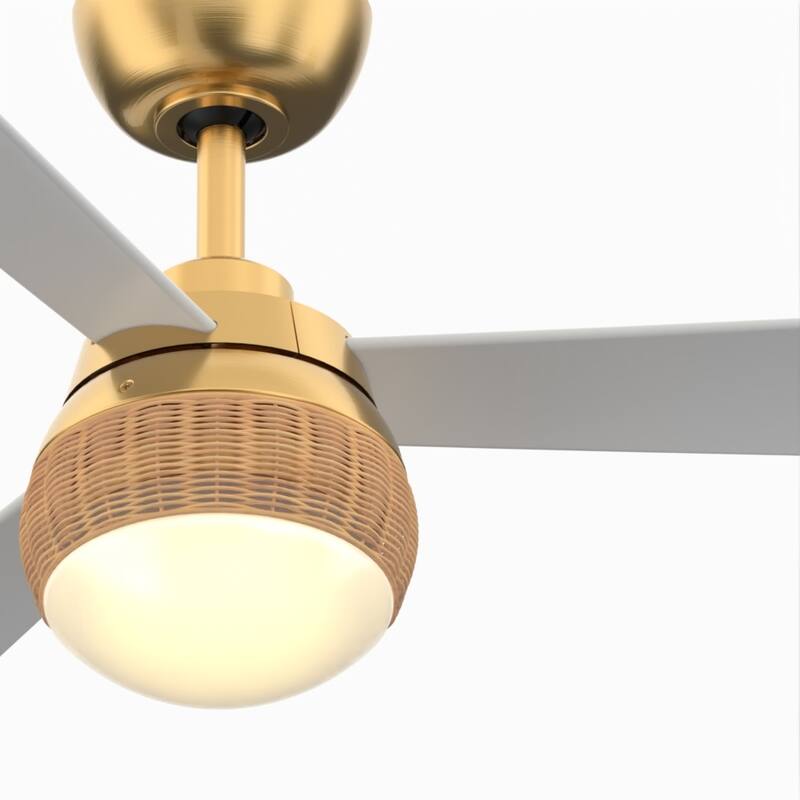 Paget 52 inch Indoor/Outdoor Smart Ceiling Fan with LED Light Kit and Remote
