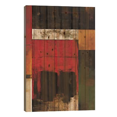 Journey II Print On Wood by Max Hansen - Multi-Color