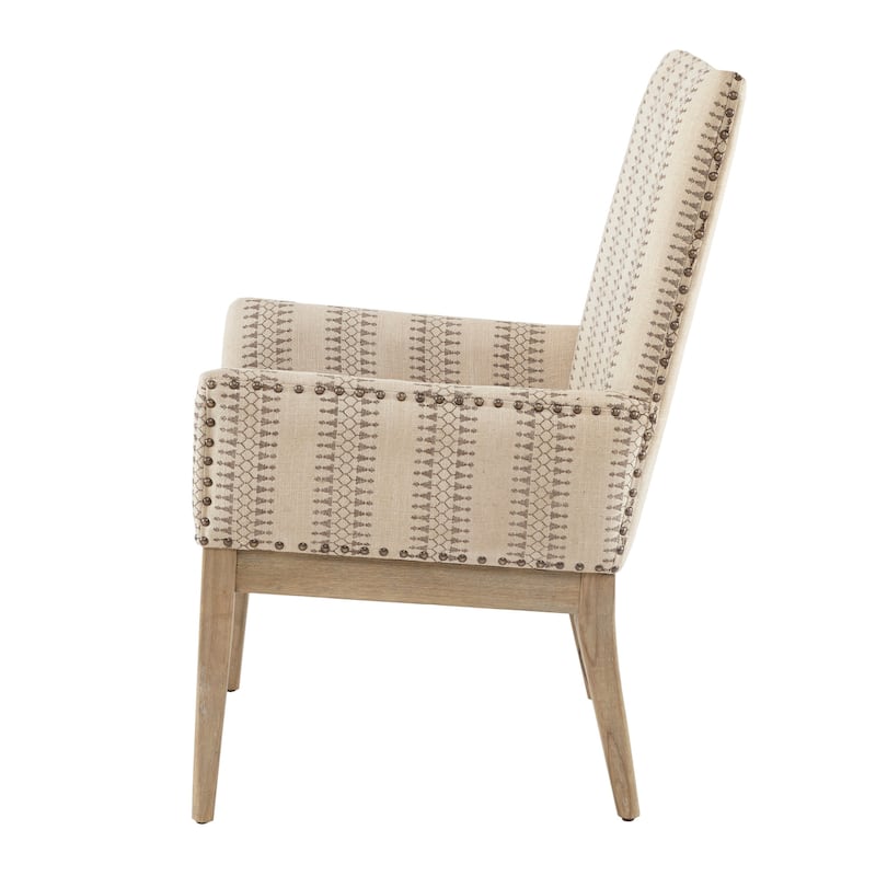 Madison Park Regina High Back Dining Arm Chair (Set of 2)