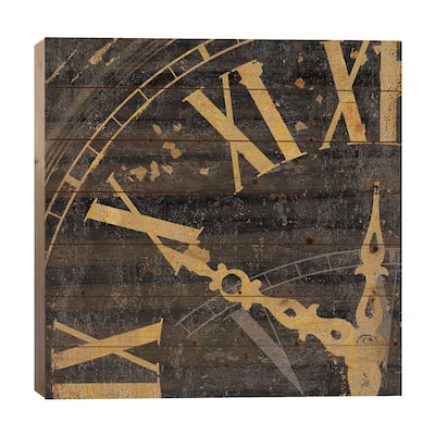 Roman Numerals II Print On Wood by Russell Brennan - Multi-Color