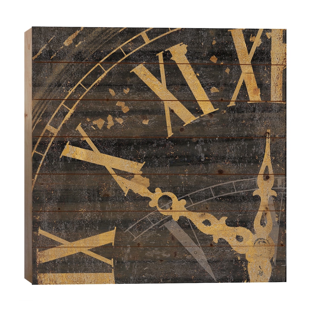 Roman Numerals II Print On Wood by Russell Brennan - Multi-Color