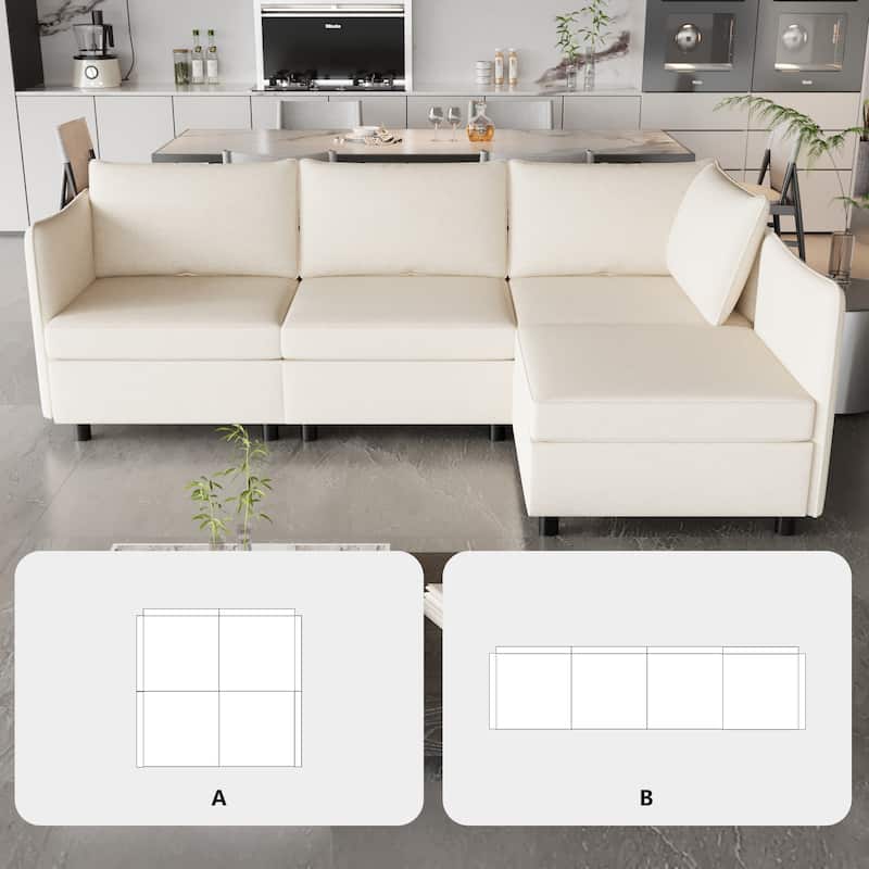 Christopher Knight Home - Ashton Modular Sectional Sofa with Storage and Sleeper Function
