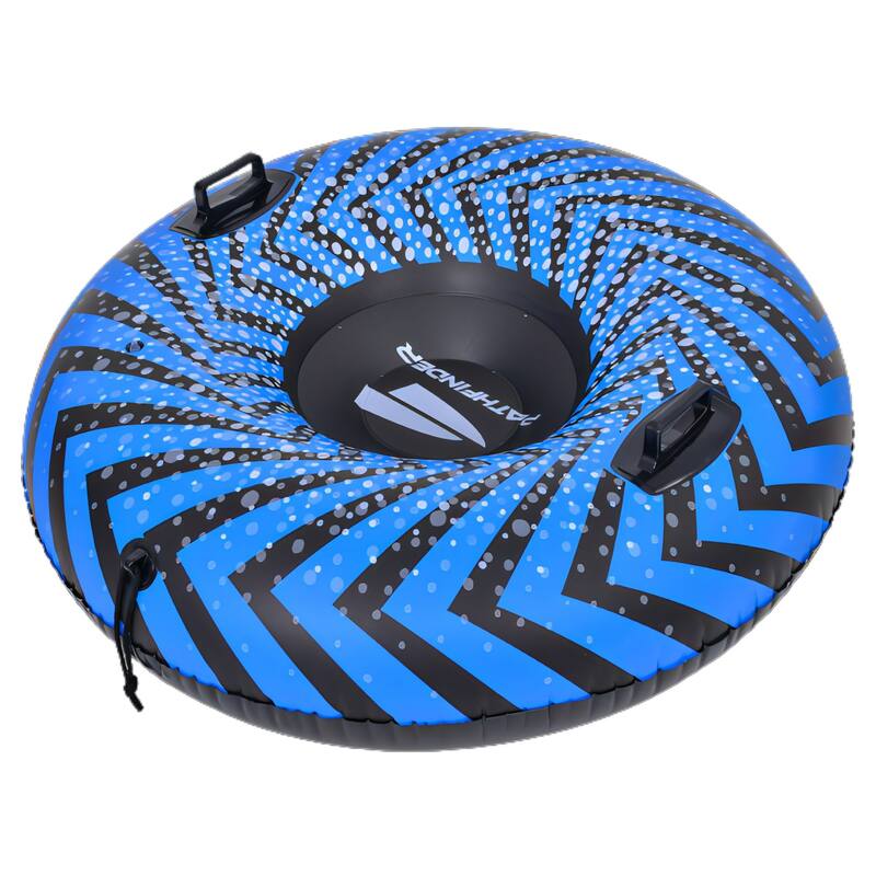 37" Blue and Black Inflatable Ride-On Pool Float or Snow Tube