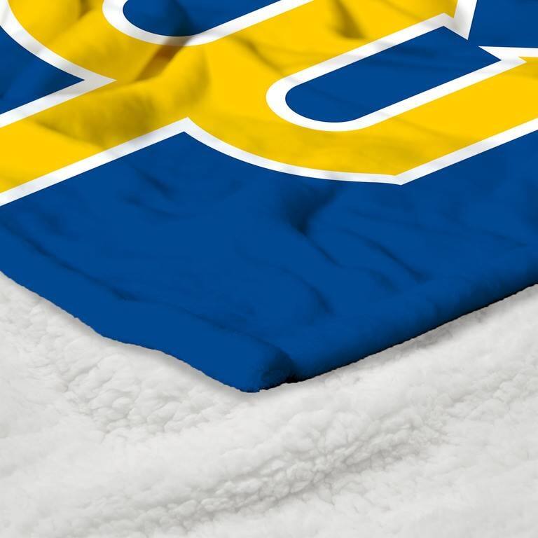 MLB CC Throwback Silk Touch Sherpa Throw Blanket