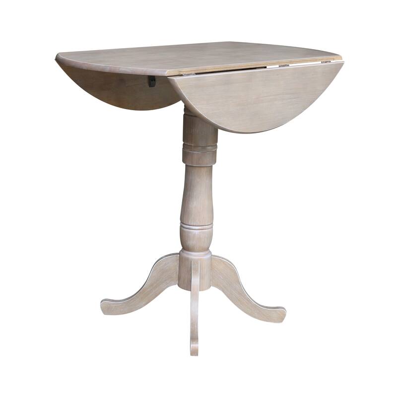 42 in. Round Dual Drop Leaf Dining Table