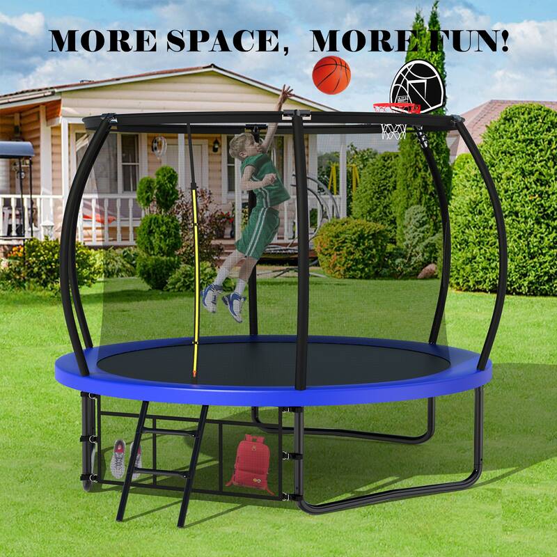 Spacious Design Trampoline Solid Base Structure, Safety Pad For Kid