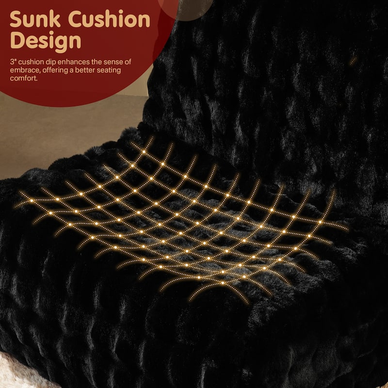 OVIOS Cloud-Like Plush Bean Bag Chair (Reinforced Pile Edition)