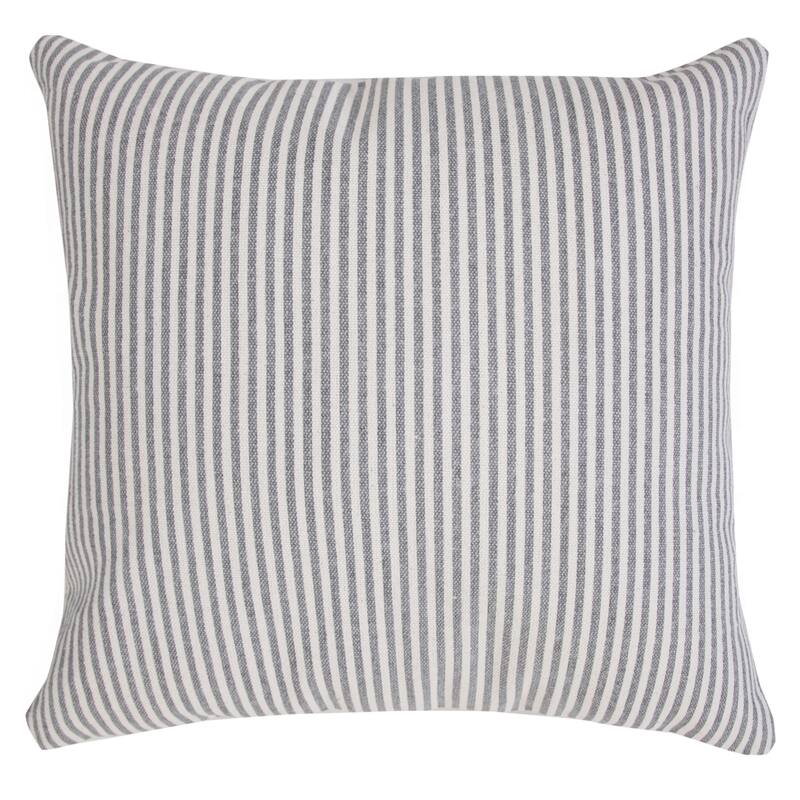 Sevita Simple Stonewash Stripe Throw Pillow, Single or Set of 2 - Gray/White - Single - Accent