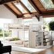 preview thumbnail 2 of 52, Full over Full Bunk Bed with Storage and Ladder