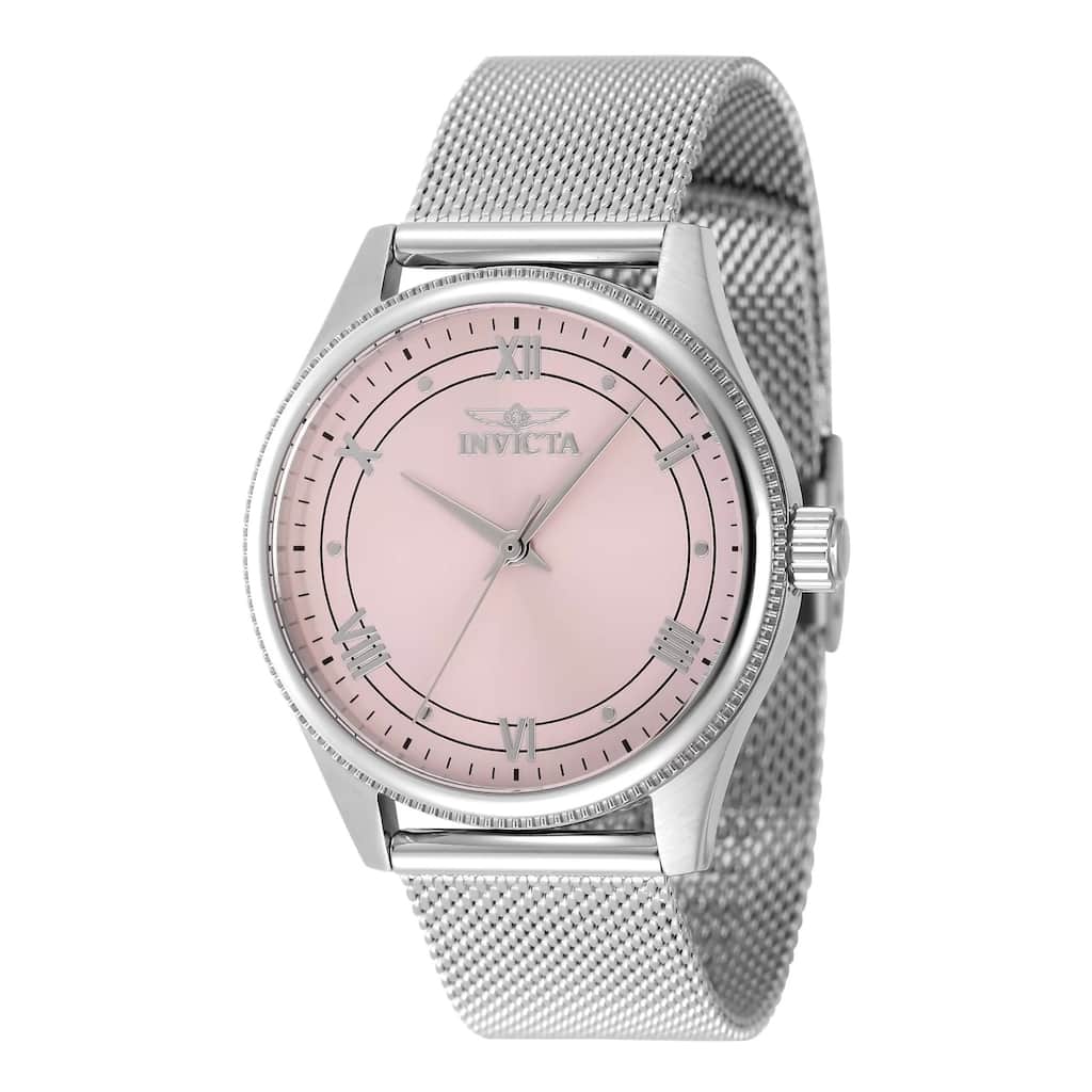 Invicta Women's 48489 Celestial Quartz 3 Hand Pink Dial Watch