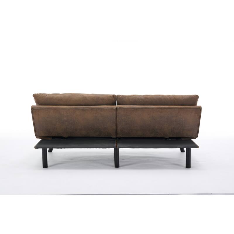 Versatile Modern Sofa Bed: 2-Seater Convertible Couch with Twin Bed Feature for Small Spaces