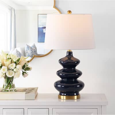 SAFAVIEH Lighting 27.5-inch Brielle Mosaic Table Lamp - 15" x 15" x 27.5"