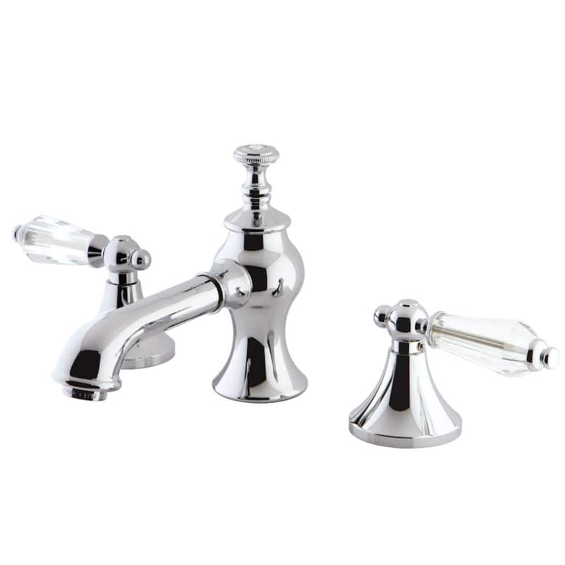 Kingston Brass Wilshire Widespread Bathroom Faucet - Includes Metal - Chrome
