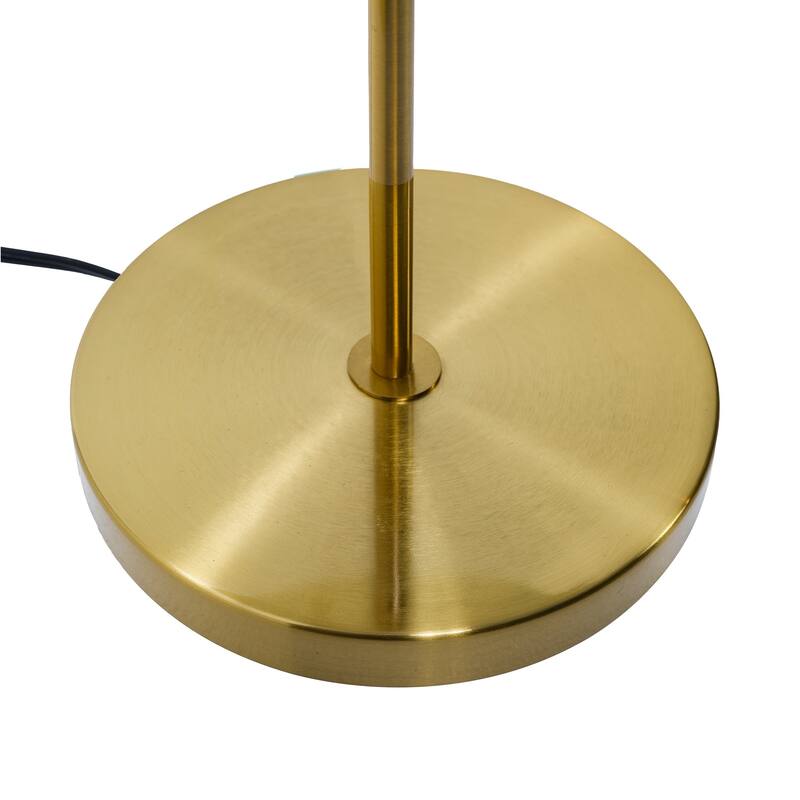 High Quality Modern Bed Side Nightstand Decorative Table/Desk Lamp, Table lamp with Gold Outer and White Inner 110~120V