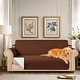 preview thumbnail 17 of 46, Subrtex XL Sofa Reversible Couch Cover Quilted Slipcover Furniture Protector Chocolate