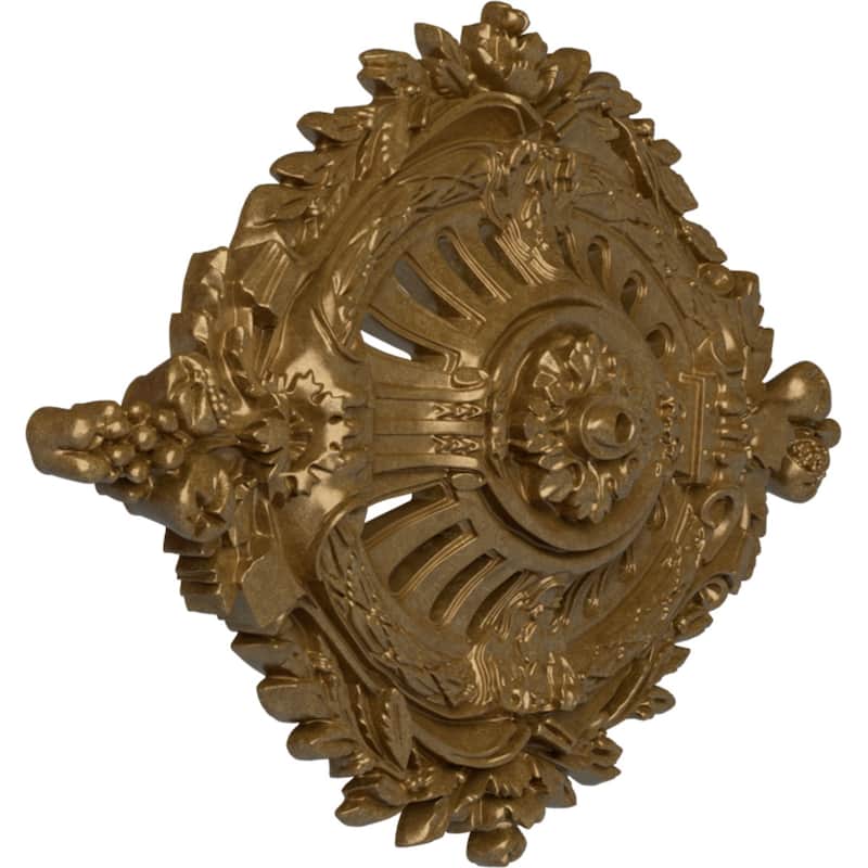 35 7/8"W x 22 1/2"H x 4 3/8"P Antonio Ceiling Medallion