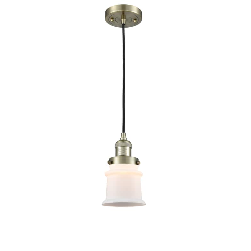 Innovations Lighting Franklin Restoration Canton - 1 Light 5" Cord Hung Mini Pendant