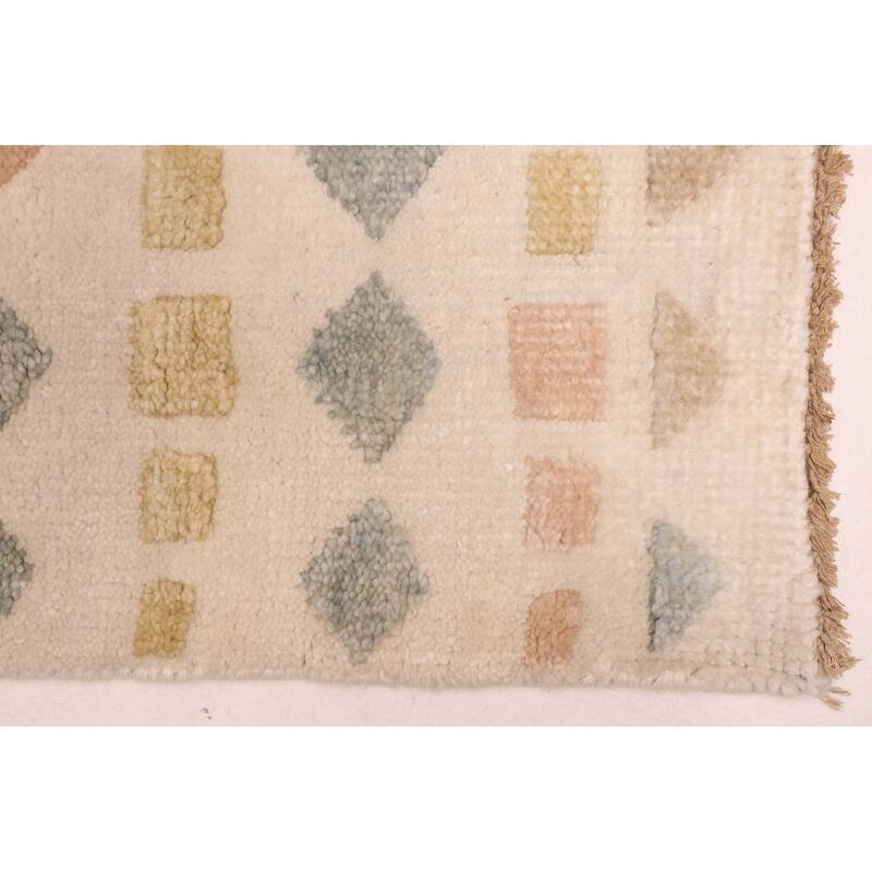 ECARPETGALLERY Hand-knotted Tangier Ivory Wool Rug - 7'10 x 9'8