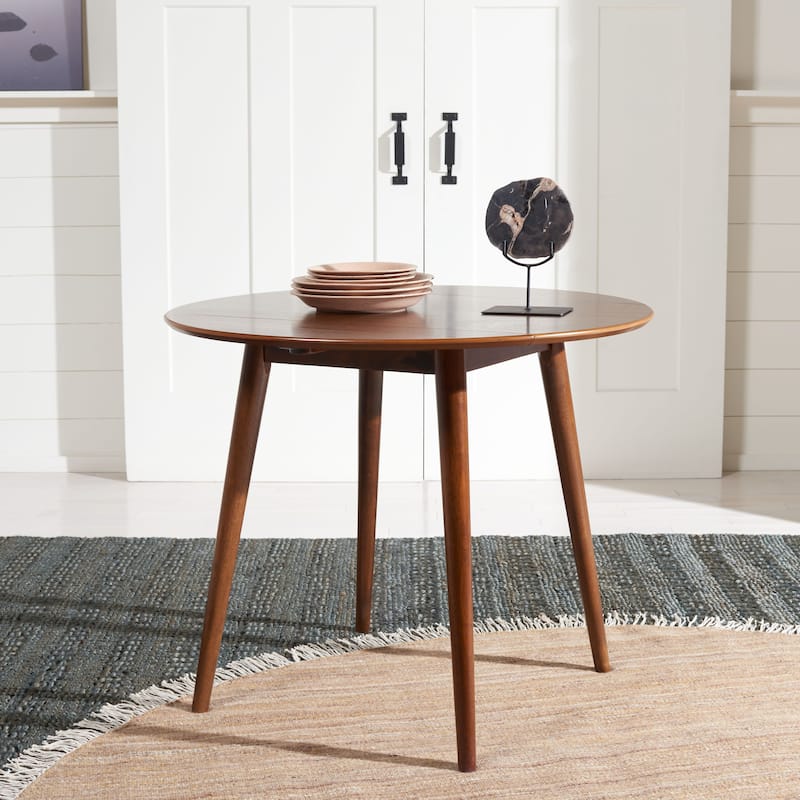 SAFAVIEH Geoff Folding Round Dining Room Table - 35" W x 35" L x 29" H - 35Wx35Dx29H