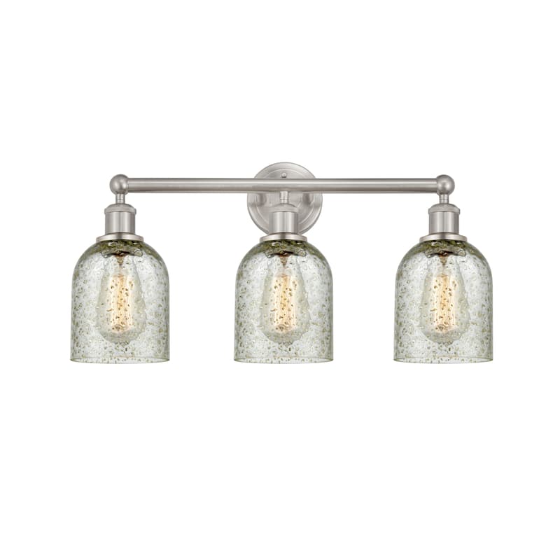 Innovations Lighting 616-3W-12-23 Caledonia Vanity Caledonia 3 Light - Brushed Satin Nickel / Mica