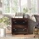 preview thumbnail 3 of 7, Rele Vintage Walnut 2-Drawer File Cabinet by Furniture of America