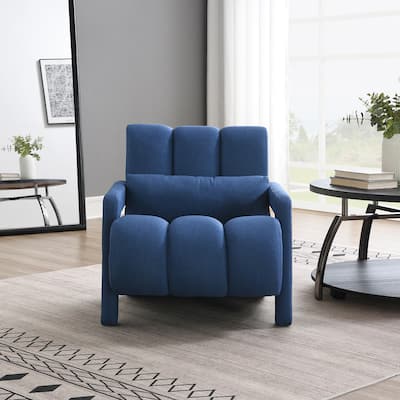 Modern Upholstered accent chair with a pillow