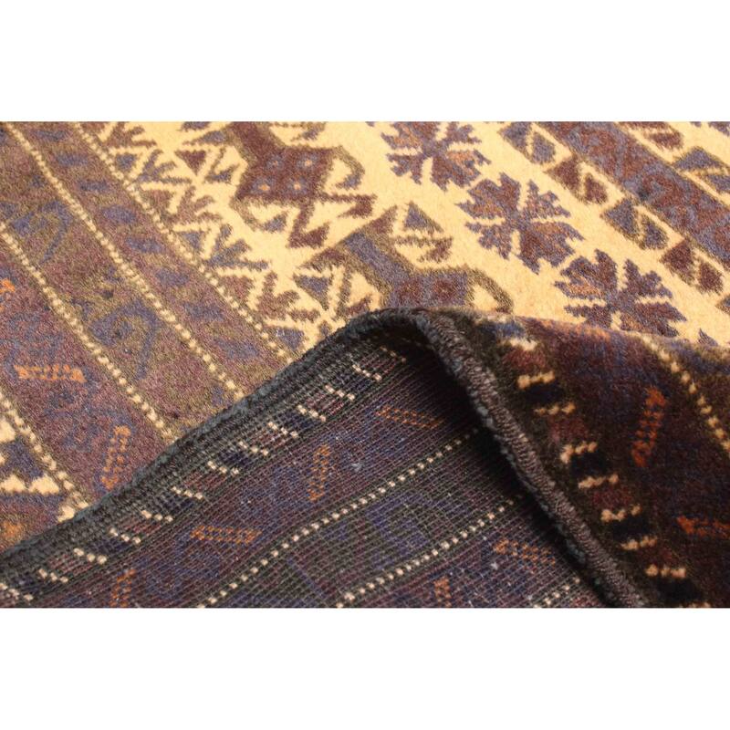 ECARPETGALLERY Hand-knotted Teimani Beige Wool Rug - 3'2 x 5'2