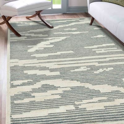 Hand-woven Menlo Park Orange Saree Silk Rug (8' x 10') - 8' x 10'/Surplus