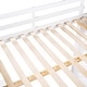 preview thumbnail 8 of 9, Full Size Wood Loft Bed with Ladder, Shelves, and Desk, White