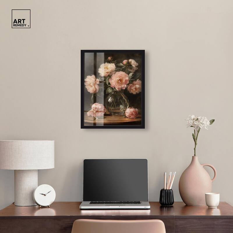 Vintage Velvet Vase Shadowbox by Art Remedy