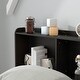preview thumbnail 7 of 48, Espresso Twin Bed with Trundle, Drawers, and Bookcase Headboard