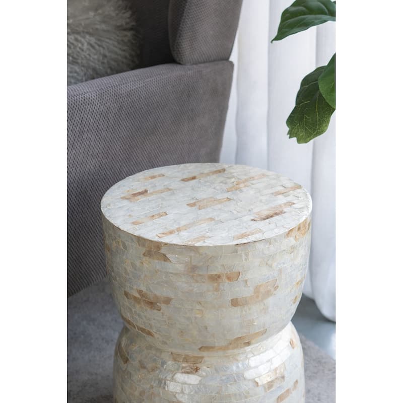 Decorative Bamboo Hourglass Stool