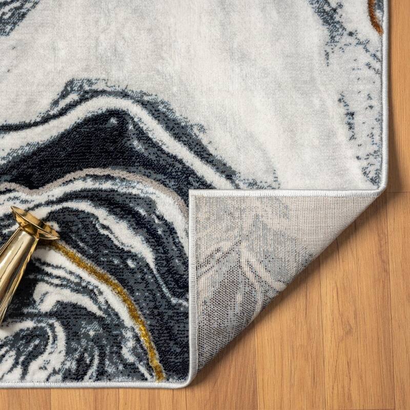 Luxe Weavers Marble Abstract Pattern Area Rug for Living Rooms