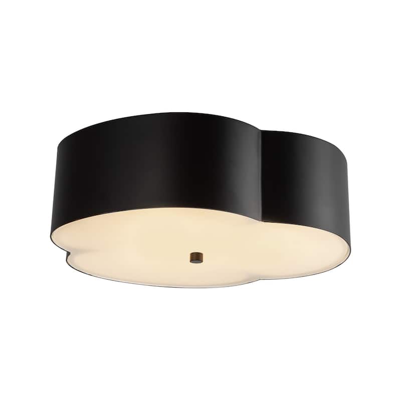 Alora Lighting FM566314 Adella 3 Light 14" Wide Flush Mount Drum