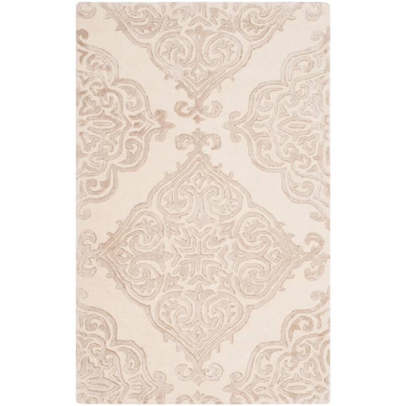 SAFAVIEH Handmade Glamour Graca Modern Viscose Rug - 2' x 3' - Ivory/Beige