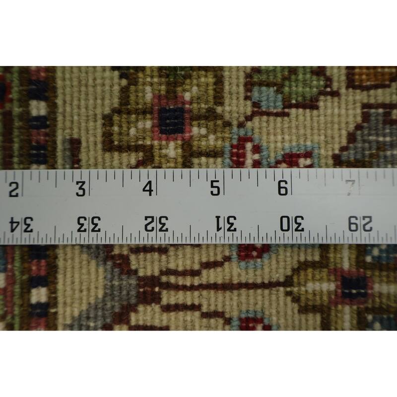 Hand Knotted Oriental 100% Wool Carpet Traditional Animal Pictorial Navy Blue & Blues Tabriz Area Rug - 7' 9'' X 6' 7''