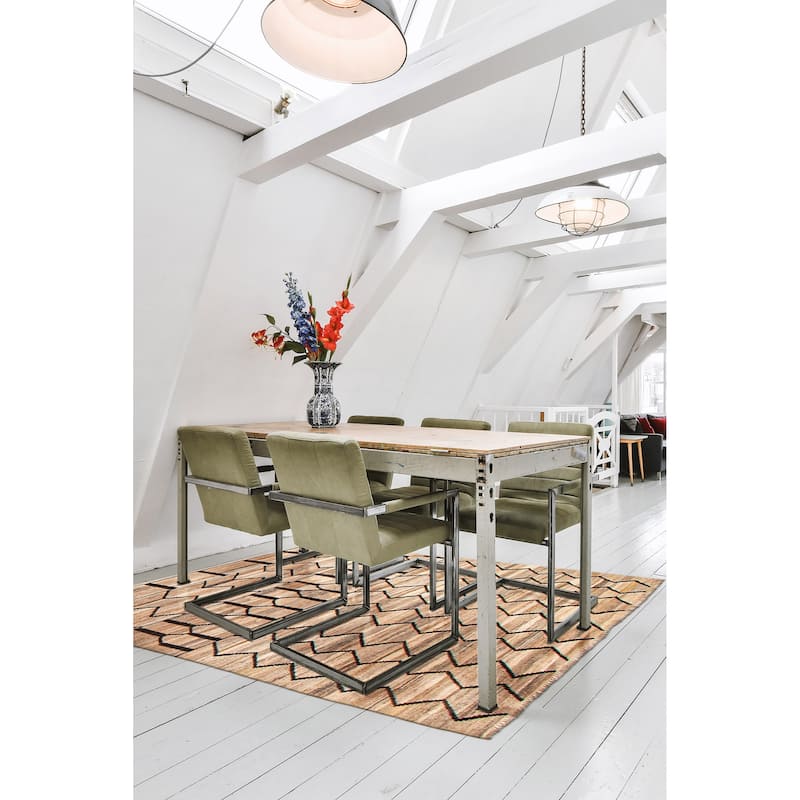 Sivas Khaki Kilim 4'9" x 6'6" - 4'9 x 6'6
