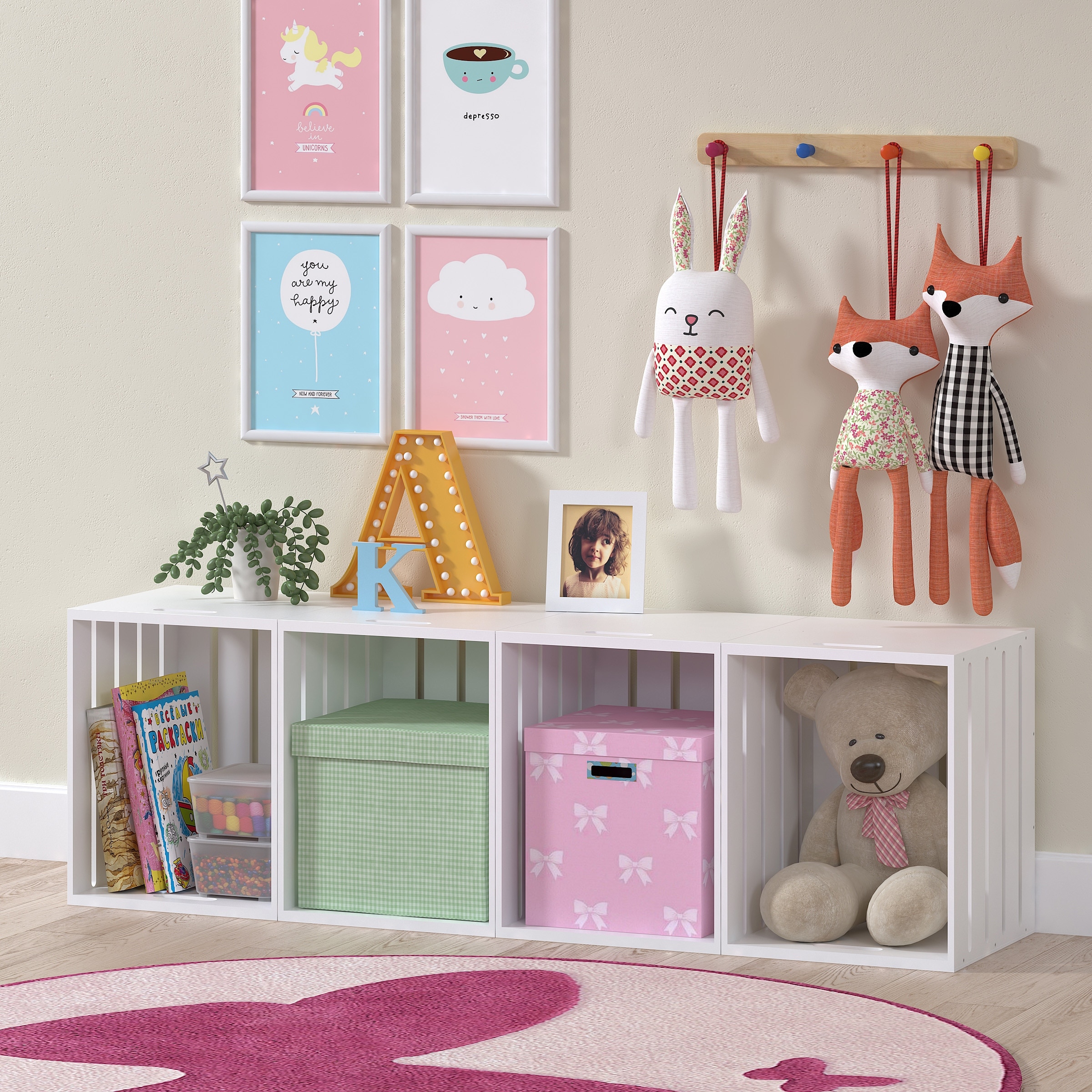 Children's cube hotsell storage boxes